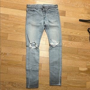 John Elliott Light Blue Skinny Jeans